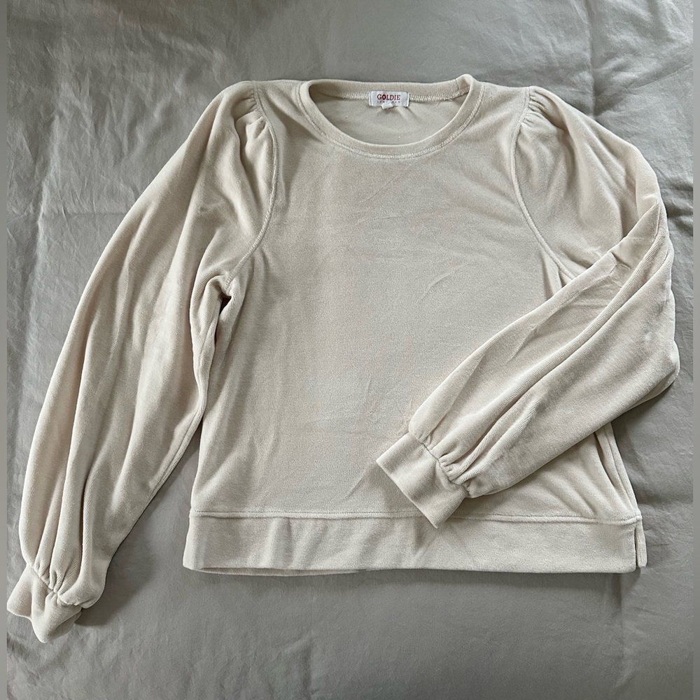 Goldie Cream Soft Terry Sweatshirt